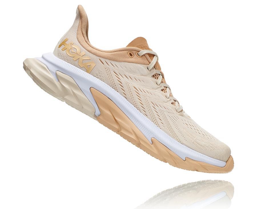 Hoka One One Hardloopschoenen Dames - Clifton Edge - Beige - AY9263480